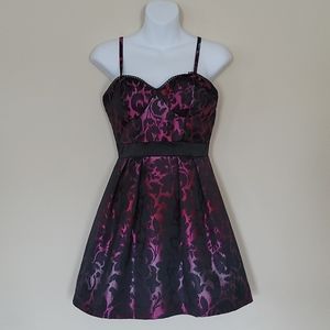 Elegant Brocade Mini Dress